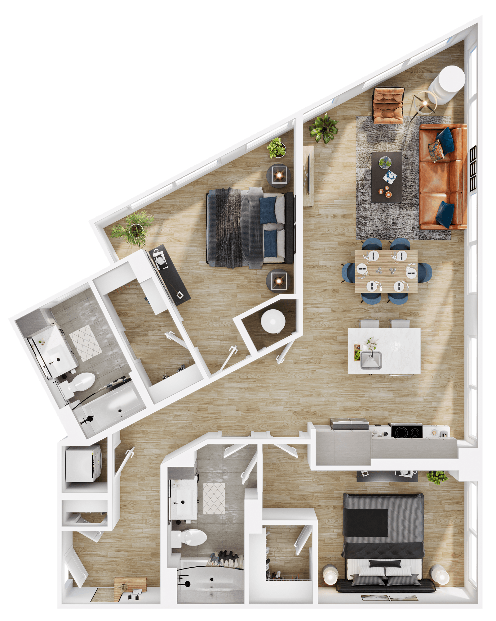 Floor plan layout diagram for B15